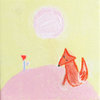 Pink Sunset. Original Tiny Painting On Canvas By Keira Lagunas