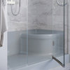 Aquatique 60x32 Single Threshold Shower Base, LH Drain, Right Hand Seat, Gray