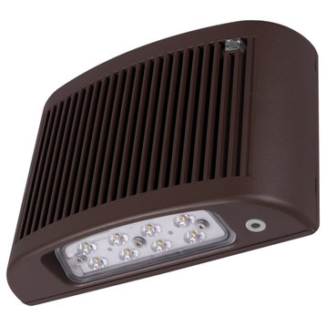 EOF Series Bronze Outdoor LED Full Cutoff Emergency Wall Pack with Photocell, 50