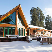 RUSTIC CHARM IN A HANDSIOME LOG CABIN