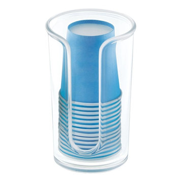iDesign Clarity Disposable Cup Dispenser, Clear