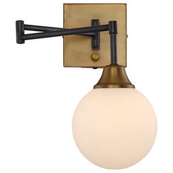 Contemporary Swing Arm Wall Lamps by Savoy House