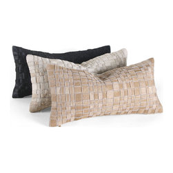 Pfeifer Studio - Laramie Woven Hide Pillow - Decorative Pillows