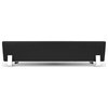 OFM Model 4003C Triple Seating Bench, Textured Vinyl with Chrome Base, Midnight