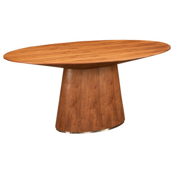 Otago Oval Dining Table Walnut