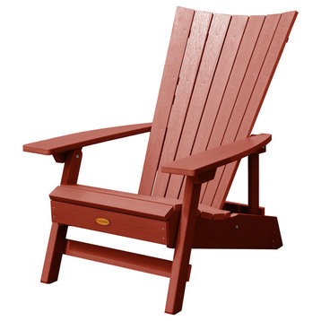 Manhattan Beach Adirondack Chair, Rustic Red