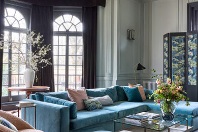 Design ideas for a classic living room in Other.