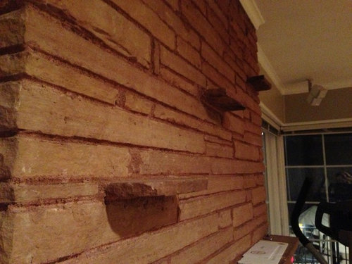 Removing Brick Shelves On Brick Fireplace
