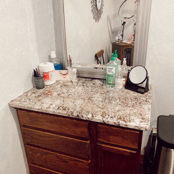 Aesthetician Office Granite countertops