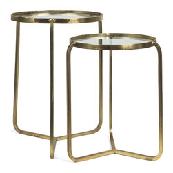 Brass Nest Side Tables - Side Tables And End Tables