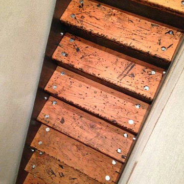 Distressed Hardwood Staircase, Highlands Ranch