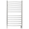 Radiant Large Hardwired Towel Warmer, Polished, Curved Bars