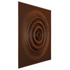 Shallows EnduraWall 3D Wall Panel, 19.625"Wx19.625"H, Aged Metallic Rust