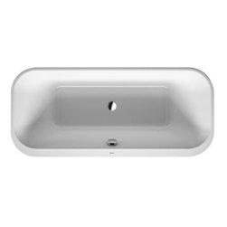 Happy D.2 Series White Bathtub, Base Tub By Duravit - Bathtubs