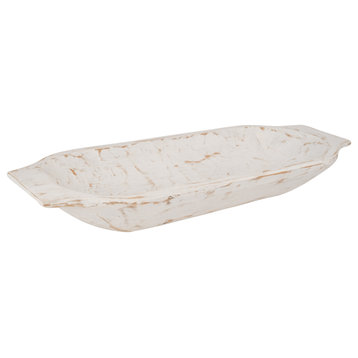 Heartland Dough Bowl With Handles-Batea-Primitive, Pure White