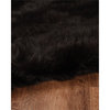 Linon Shep Faux Fur Tufted Acrylic 3'x5' Rug in Brown