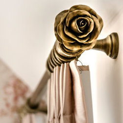 Luxury Country Bedroom & Bathroom - Curtain Poles