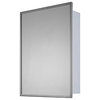 Deluxe Series Medicine Cabinet, 18"x24", Stainless Steel Frame, Surface Mount