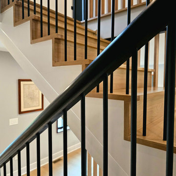 Project #115 | Staircase with Continuous Rail System Without Newels