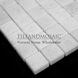Statuary Crystal White Marble Italian Statuario 1x1 Mosaic Tile Polished - Products