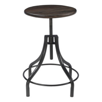 Factory Twist Stool, Vintage Black