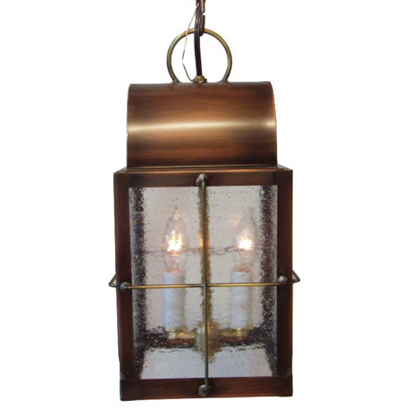 The Concord Pendant, Solid Copper Hanging Lamp, Handmade in USA.