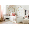 South Shore Sweedi Natural Poplar House Bed