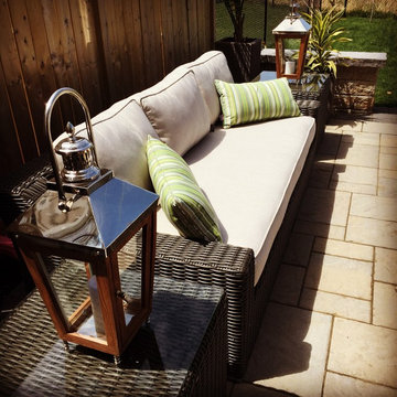 Client's backyard, Toja Patio Furniture, Tuscan Couch Set