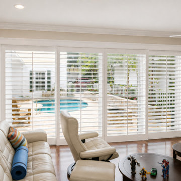 Indoor Shutters for Sliding Glass Doors & Arched Windows