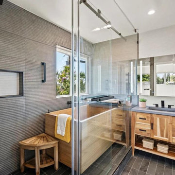 Modern & Natural Bathroom Remodel