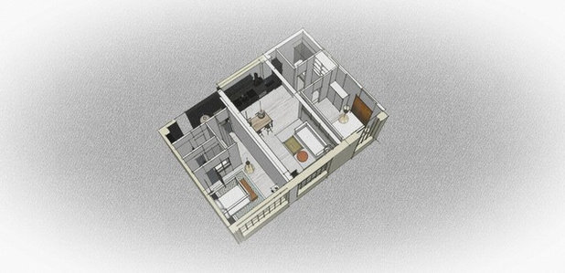 Современный План этажа by LAURA LAKIN DESIGN