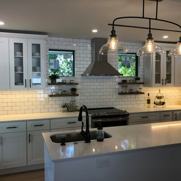Classic Kitchen Remodel with Statement Backsplash
