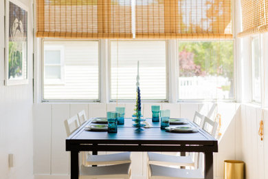 Beach style home design photo in Philadelphia