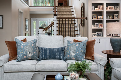 Elegant staircase photo in Cincinnati