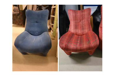 before and after photos of upholstery
