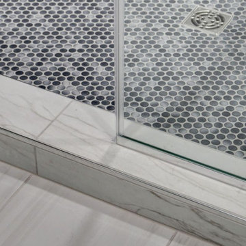 North Summerlin Deep Blue Master Bathroom
