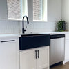 Austen Matte Black Fireclay 33" Single Bowl Farmhouse Undermount Sink