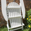 White Painted Simple Adirondack Chair