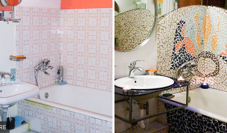 Reader Bathroom: An $850 Gaudí-Inspired Makeover in Romania
