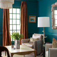 Teal living room