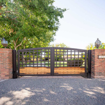 Custom High Definition Iron & Wood Gate