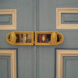 Louis XVI Rim Lock for a Double Door CD-530 - Door Entry Sets