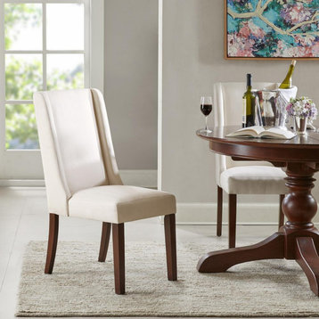 Madison Park Brody Dining Chair Set of 2, Cream