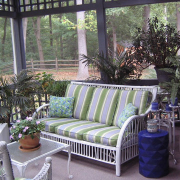 Screened Porch with lattice finish