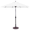 9' Round Aluminium Umbrella Spectrum, Sunbrella Fabric, Cast Petal
