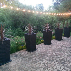 Tall Outdoor Wicker Planter - Products