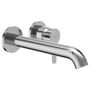 TOTO LB Wall-Mount Single-Handle Long Bathroom Faucet, 1.2 GPM, Two-Hole, Lever