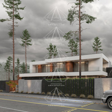 «1.2 Bright». High-tech house. A combination of minimalism and high technology.