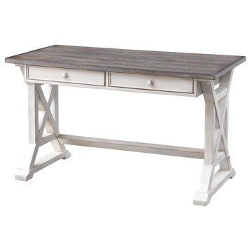 Bar Harbor II Cream 2 Drawer Writing Desk