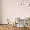 Viennese Medallion Wallcovering, Blush, Roll, Traditional
